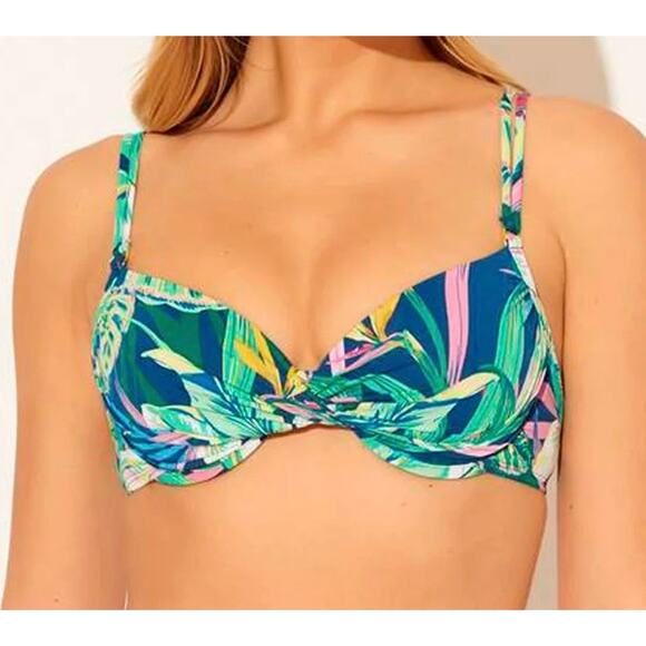 Bleu Rod Beattie Navy It’s A Jungle Underwire Bikini Top 6 NWT - Picture 2 of 3